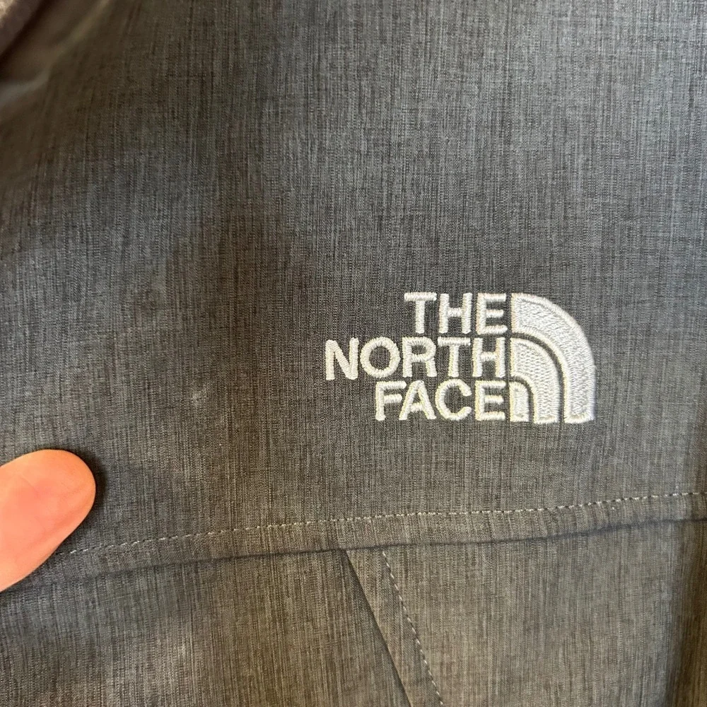 The North Face Apex Bionic WindWall Jacket Mens XL Gray Fleece Lined Full Zip